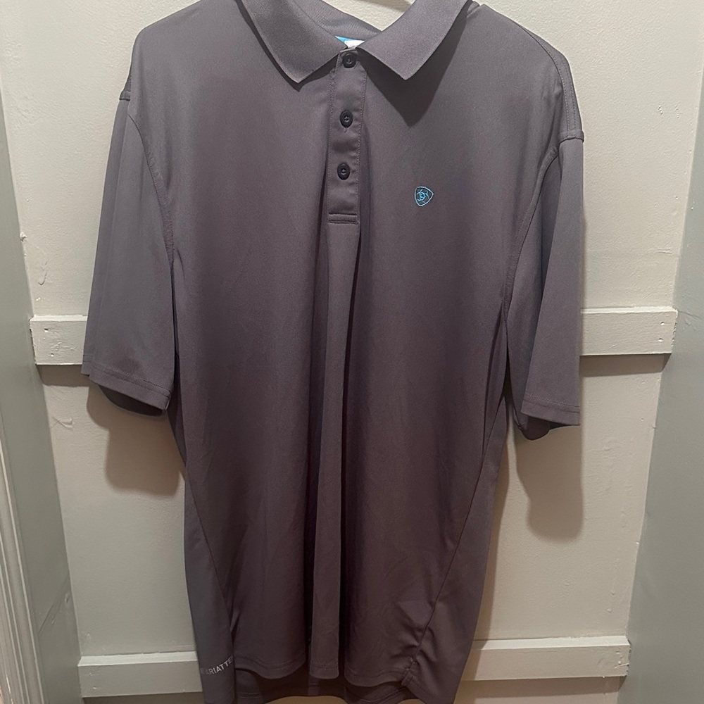 Men's Gray Ariat Polo Shirt
